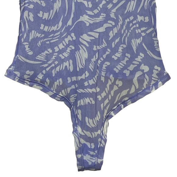 SKIMS Summer Mesh T-Shirt Bodysuit Lilac Swirl‎ Womens Small - Picture 7 of 12